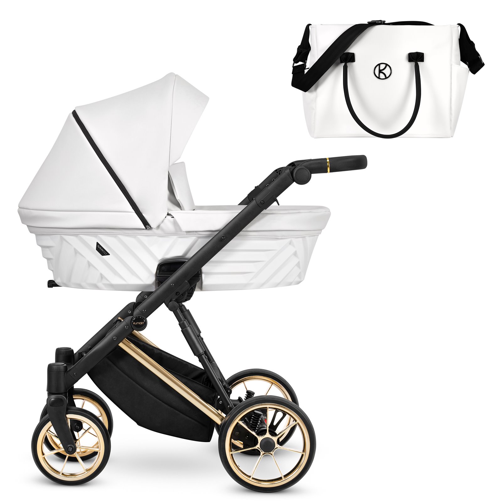 Kunert Ivento Premium wózek 1w1 08 Eco White Pearl